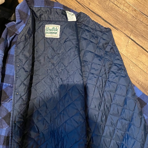 Outdoor Exchange Blue Plaid Jacket - Picture 6 of 7